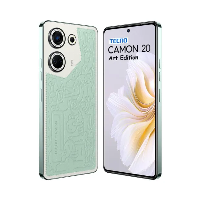 Tecno Camon 20 Art Edition – werkseitig entsperrt – 6,67 Zoll FHD + AMOLED...