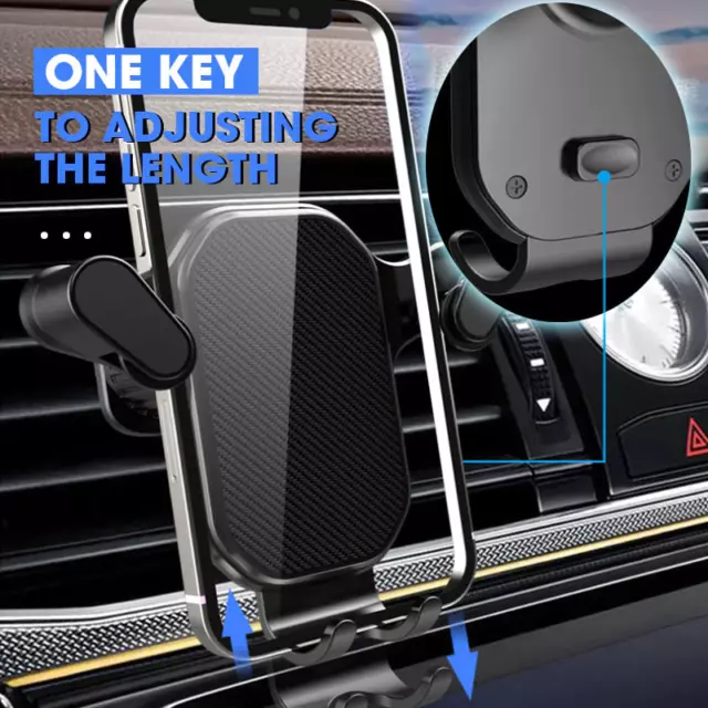 Universal Hook Car Holder Mount Stand Bracket Air Vent Mobile Phone Clip Cradle 3