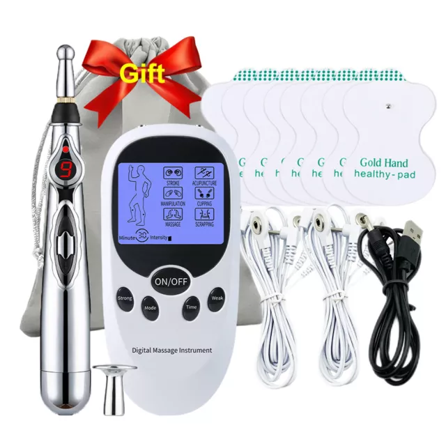 Digital Therapy Machine EMS/TENS Unit Acupuncture Pen Laser Energy Body Massage