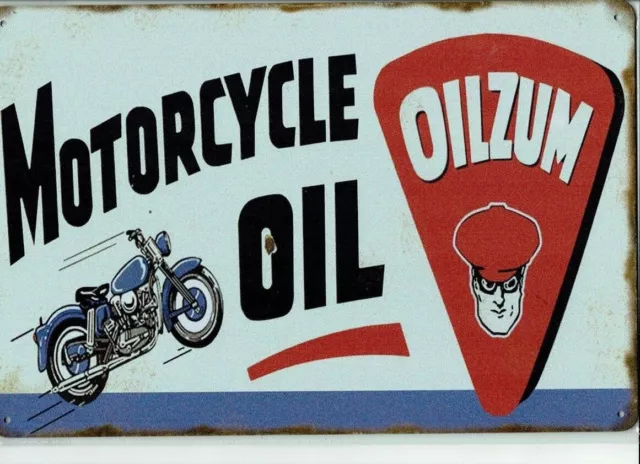 *Tolle Deko Garage Oilzum ÖL Öldose Retro Motorcycle OIL Tankstelle*