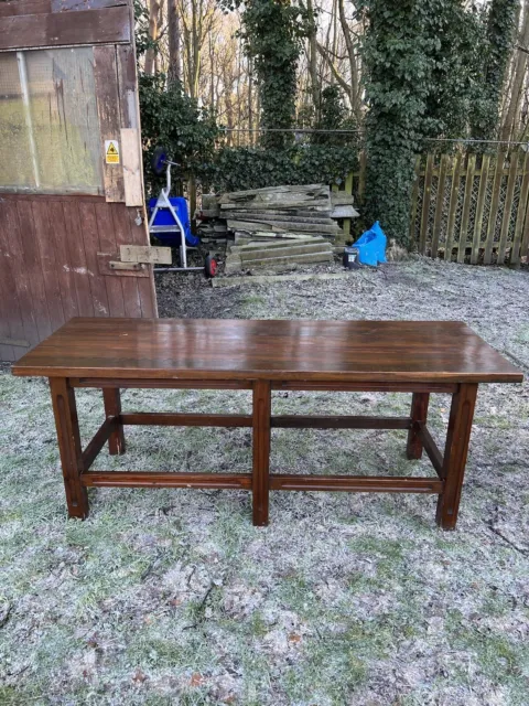 Large Pitchpine Dining Table