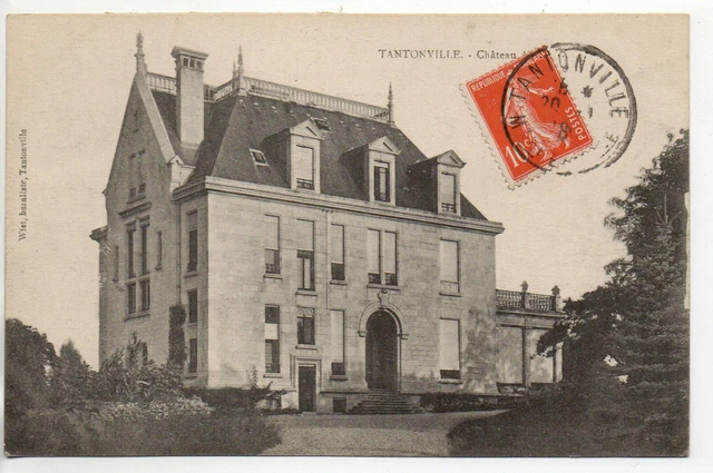 TANTONVILLE - Meurthe and Moselle - CPA 54 - castle