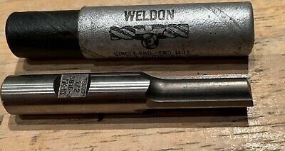 HSS SB16-3 Weldon 1.3cm Droit Cannelure HSS Simple Fin Moulin 