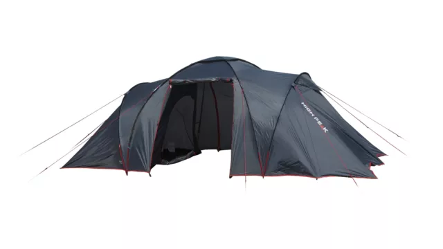 HighPeak Como 6 6 persone campeggio tenda familiare tenda multipersona grigio chiaro