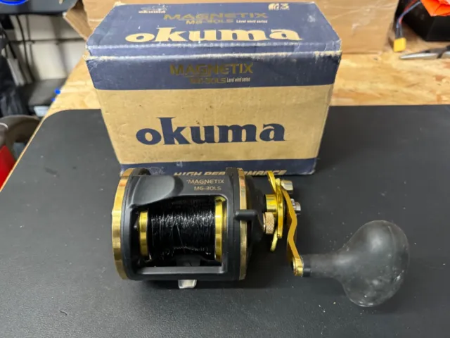 Sea Fishing Tackle - Okuma Magnetix Mg-30Ls  Multiplier Reel + Box