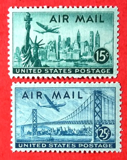 US Sc#C35-C36 1947 US Poctage Mint NH OG VF/XF (13-306)