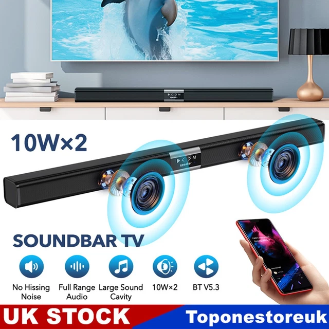 32& BLUETOOTH SURROUND Sound Bar Wireless TV Home Theater PC Soundbar ...