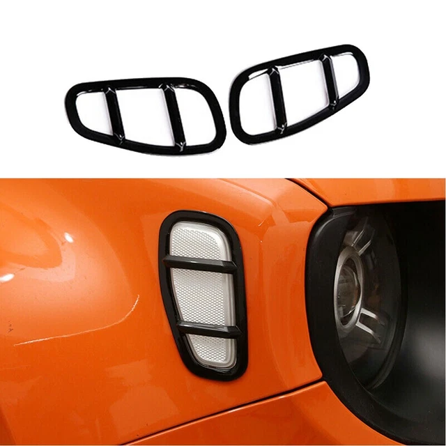 Rivestimenti lampada laterale protezione 2 pz ABS decorazione plastica black.car styling utile