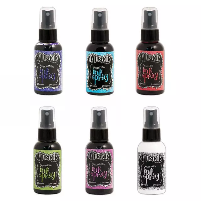 Dylusions Ink Sprays 2 oz. - Collection No.3 - 6 Colours