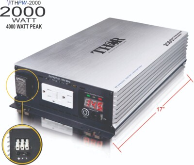 2000W 4000W DC 12V to AC 110V Pure Sine Wave Power Inverter Car Converter RV