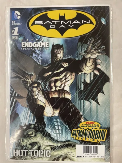 Batman Day Endgame Special Edition #1 Hot Topic Variant Jim Lee Cover Comic Vf