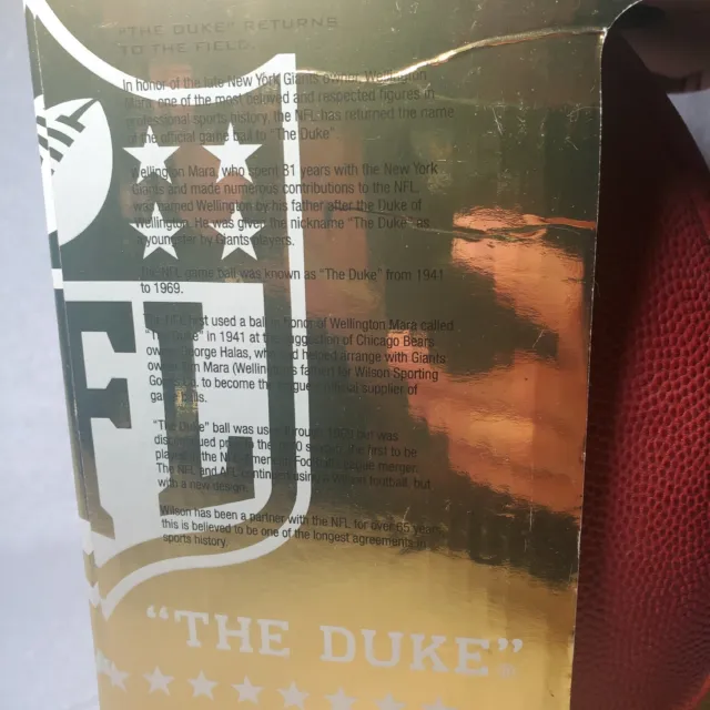 Jeremy Shockey Autographed Football F1100 Official NFL Game Ball "The Duke" USA 3