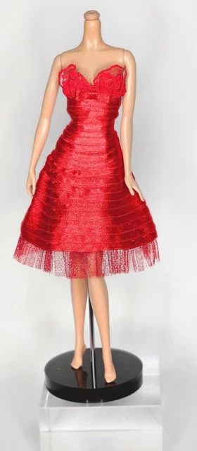 Handmade Red Designer Party Dress/Gown Silkstone Barbie Fashion Royalty/IT MIZI
