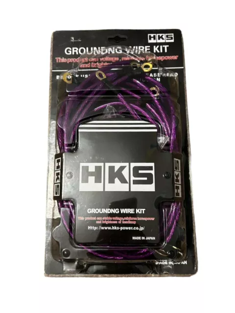 HKS Universal Ground Earth Cable 5-Point Earthing Wire Performance Kit