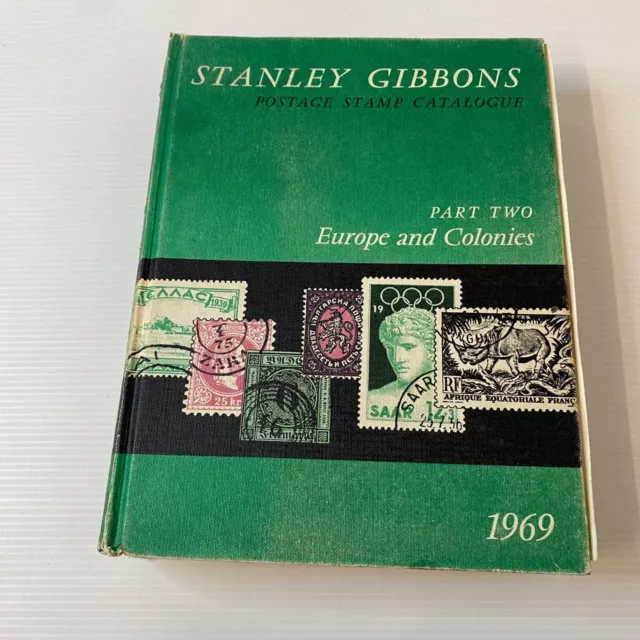 Catalogo francobolli Stanley Gibbons Europa e colonie parte seconda 1969 copertina rigida
