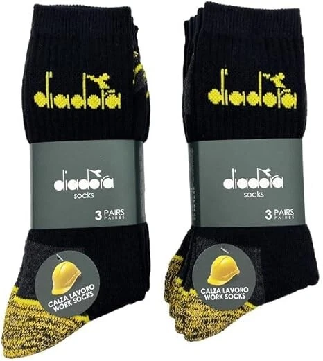 SET DA 6 Paia Di Calze Lavoro In Spugna Punta E Tallone Rinforzati, Metà Gamba. EUR 18,90 - IT - Foto 7