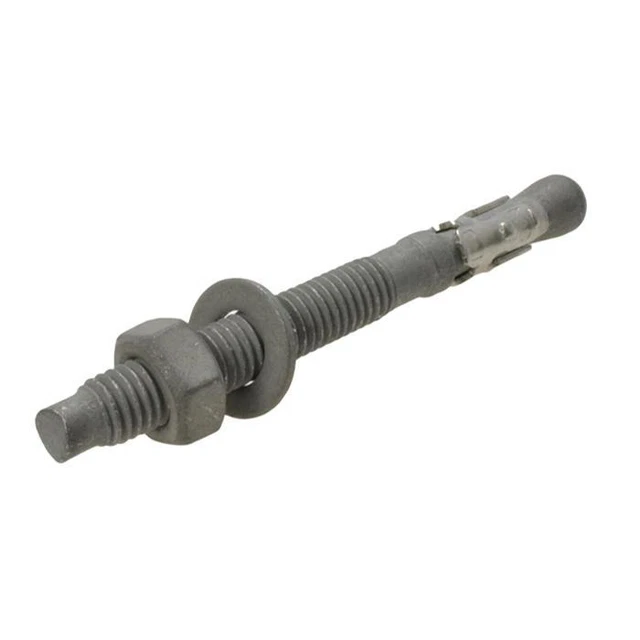 PACK SIZE 2 Galvanised Wedge M12 (12mm) x 100mm Through Concrete Claw