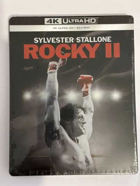 Combo Bluray 4k + Bluray ROCKY II Steelbook Collector [Neuf sous Cellophane]