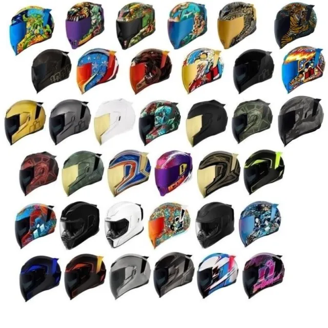 2024 Icon Airflite Full Face DOT Street Motorcycle Helmet - Pick Size & Color