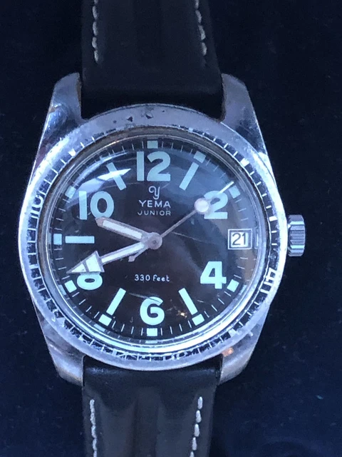 MONTRE VINTAGE YEMA junior 330 feet sous marine homme 1970