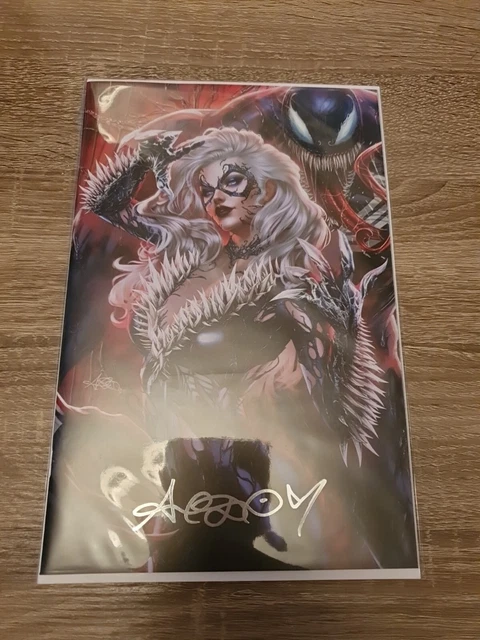 Amazing Spider-Man #29 Signed In Silver Pen Ariel Diaz Virgin Variant