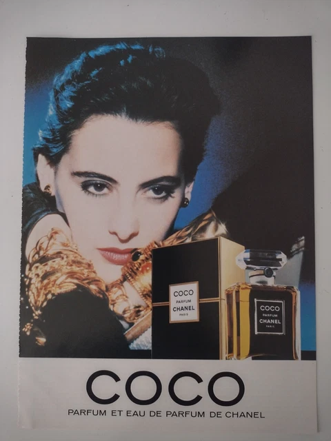 VINTAGE ORIGINAL: 1980S Coco Chanel Parfum advertisement £14.99 ...