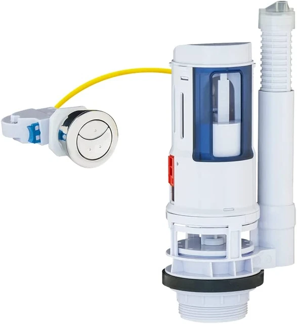 Dual Flush Valve, Push Button, Converter Kit, Replacement, Water-Saving, UPC & C