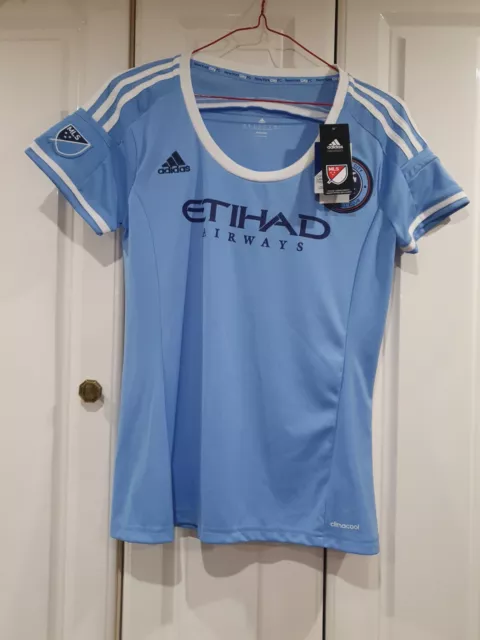 ADIDAS FC NEW YORK CITY SOCCER FOOTBALL SHIRT JERSEY SIZE 12-14 New