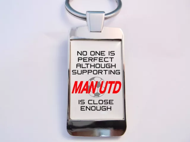 Perfect Supporting Man Utd Manchester United Key Fob Bottle Opener Keyring Badge 2