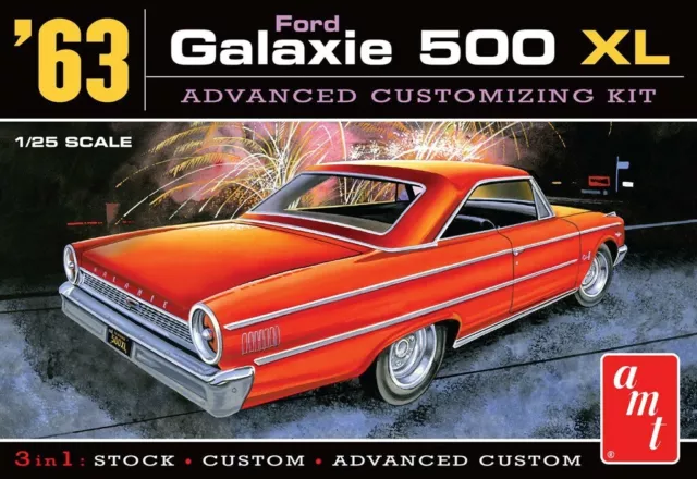 1963 Ford Galaxie 500 XL Advanced Customizing Kit (3 in 1) 1/25 AMT Models 1186