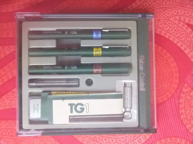 Vintage Faber-Castell Tuschekasten Zeichentusche TG1 S HIGGINS