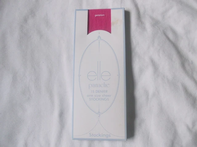 Collant Femme Elle Panache – 15 Deniers – Satin – Taille Unique – Neuf Avec étiquettes