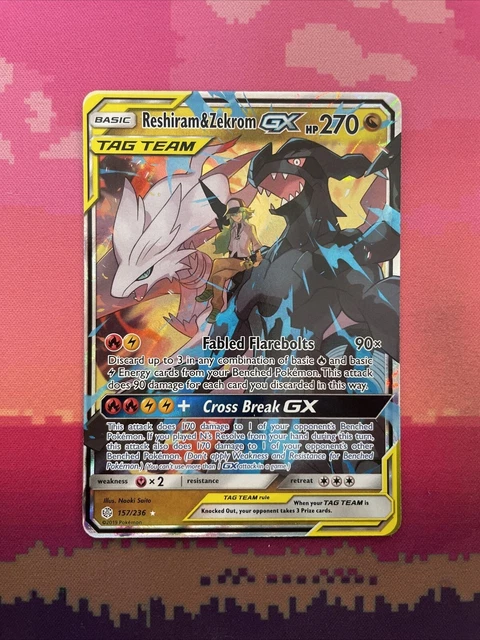 Tag Team Pokemon Cards Reshiram & Zekrom-GX RR Holo Tag Team Pokmon Card - Sun & Moon CSM2cC-094 Chinese Raichu Pokemon Card Tag Team Pokemon Cards Reshiram & Zekrom-GX RR Holo Tag Team Pokmon Card - Sun & Moon CSM2cC-094 Chinese Raichu Pokemon Card