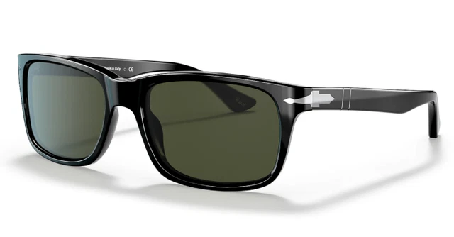 Occhiali da sole uomo donna firmati Persol neri rettangolari rettangolare PO3048