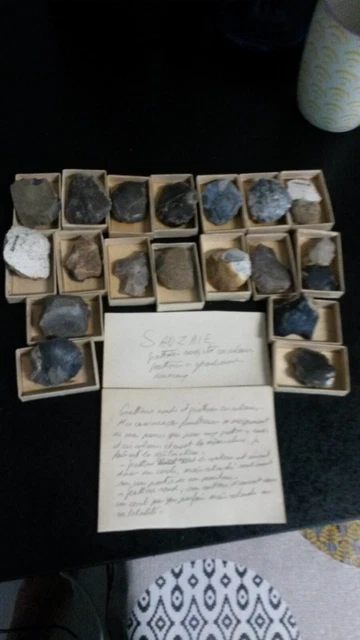 Lote De 20 Pedernal Tallas Neolítico Little Richardien Francia Colección O3