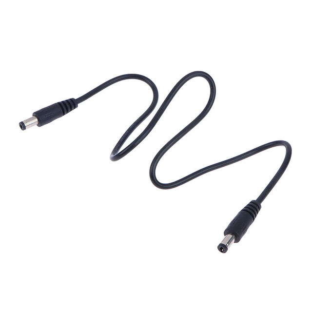 DC Power Plug 5.5 x 2.1mm Male To Male CCTV Adapter Connector Cable 12V 0.5m-xp