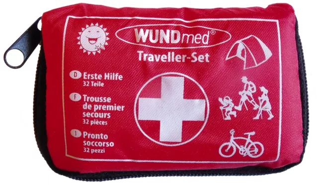 Erste Hilfe Set Kit Tasche Notfallmedizin Notfalltasche Reise Set  Wundmed 32 Te