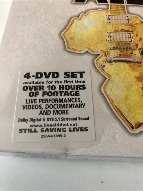 LIVE AID: 1985~10 Hour+ Concert~4xDVD Set Sealed In Original Packaging