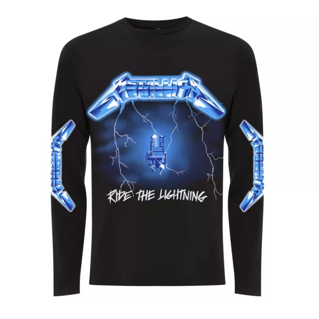 Longsleeve Metallica Ride The Lightning Black Official Tee T-Shirt Mens Unisex