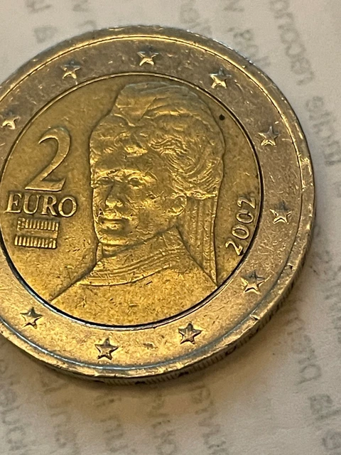 Autriche 2002 2€ Commémoratif Bertha Von Suttner Pièce neuve jamais