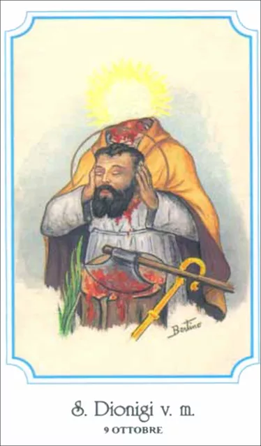 Santino Holy Card San Dionigi Vescovo E Martire