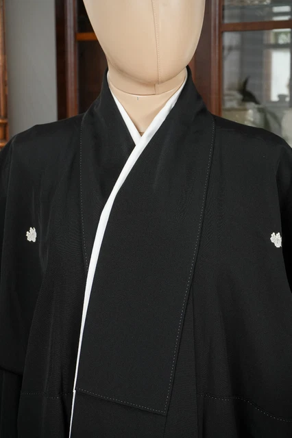 Dear Vanilla Japanese Silk Tomesode Kimono Women's Authentic Japan Vintage Mint 3