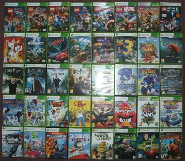 Xbox 360 Games for Children Kids *Choose A Game or Bundle Up* LEGO SONIC  DISNEY