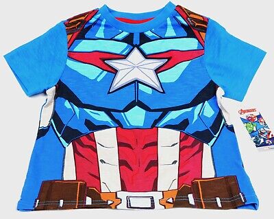 Marvel Avengers - Captain America - Licensed Children's T-Shirt / Top . Cotton