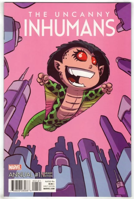 Uncanny Inhumans Annual #1 Skottie Young Variant Marvel 2016 VF/NM