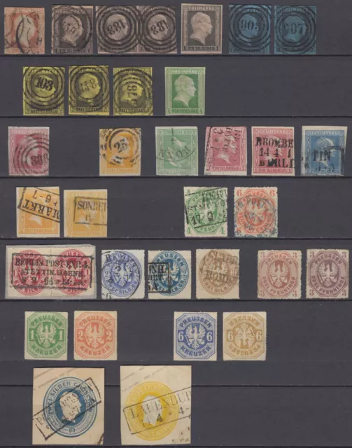 PREUSSEN Kgr 1850/67 Sammlung Friedrich Wilh. IV+ Adler ex Mi 1-26 Stempel €975