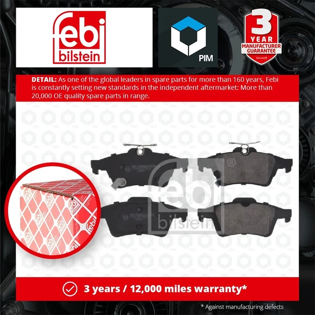 Brake Pads Set fits FORD FOCUS Mk3 RS 2.3 Rear 15 to 17 YVDA 1936698 2019129 New