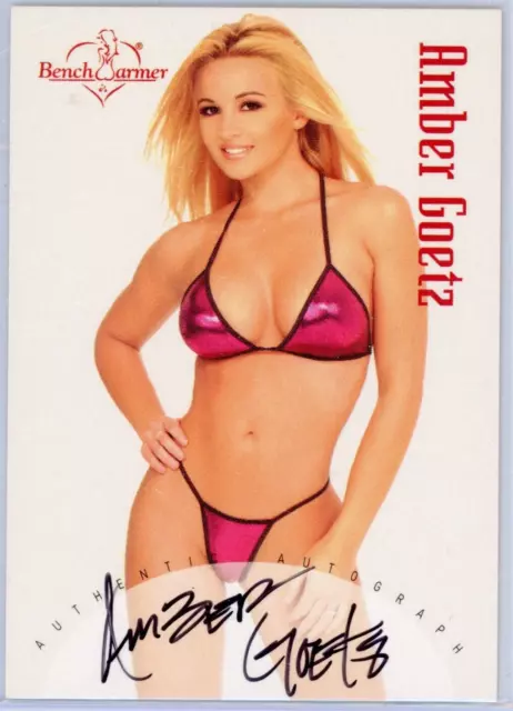 2002 Benchwarmer Amber Goetz Autograph