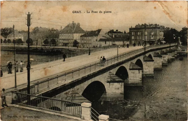 CPA GRAY - Le Pont de Pierre (380127)