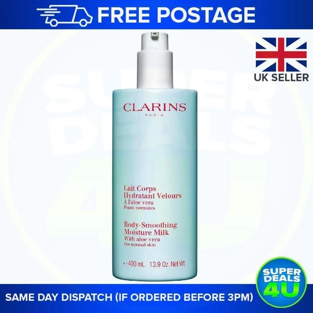 CLARINS BODY SMOOTHING Moisture Milk with Aloe Vera, 400 ml 22.97 -  PicClick UK